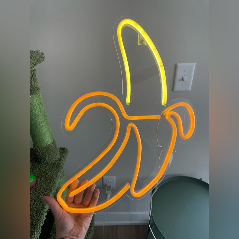 Urban Outfitters Neon Banana Sign